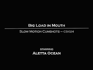 Cs-024 - Big Flow In Mouth - Slow-mo - Aletta Ocean